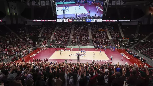 COLLEGE STATION, TX - October 20, 2023 - during the game between the Florida Gators and the Texas A&M Aggies at Reed Arena in College Station, TX. Photo By Craig Bisacre/Texas A&M Athletics