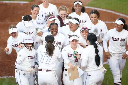 COLLEGE STATION, TX - March 22, 2024 - Kylei Griffin #35 of the Texas A&M Aggies during the game between the Auburn Tigers and the Texas A&M Aggies at Davis Diamond in College Station, TX. Photo By Evan Pilat/Texas A&M Athletics