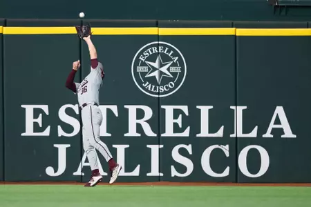ARLINGTON, TX - March 03, 2024 - Pitcher Jett Johnston #36 of the Texas A&M Aggies during the game between the Arizona State Sun Devils and the Texas A&M Aggies at Globe Life Field in Arlington, TX. Photo By Ethan Mito/Texas A&M Athletics