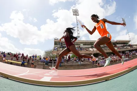 BATON ROUGE, LA - March 30, 2024 - Jermaisha Arnold of the Texas A&M Aggies during day 2 of the Battle on the Bayou track meet at Bernie Moore Track Stadium in Baton Rouge, Louisiana. Photo By Aiden Shertzer/Texas A&M Athletics
