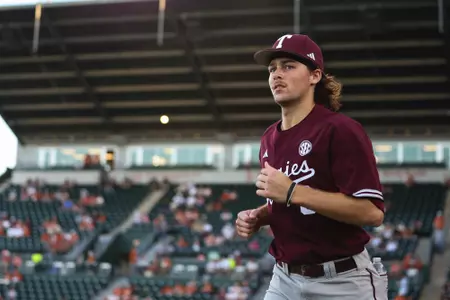 AUSTIN, TX - March 05, 2024 - Infielder Kaeden Kent #3 of the Texas A&M Aggies during the game between the Texas Longhorns and the Texas A&M Aggies at UFCU Disch-Falk Field in Austin, TX. Photo By Rachel Mahan