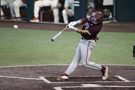 AUSTIN, TX - March 05, 2024 - Outfielder/Pitcher Braden Montgomery #6 of the Texas A&M Aggies during the game between the Texas Longhorns and the Texas A&M Aggies at UFCU Disch-Falk Field in Austin, TX. Photo By Rachel Mahan