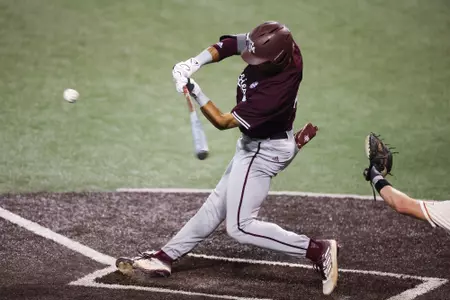 AUSTIN, TX - March 05, 2024 - Outfielder/Pitcher Braden Montgomery #6 of the Texas A&M Aggies during the game between the Texas Longhorns and the Texas A&M Aggies at UFCU Disch-Falk Field in Austin, TX. Photo By Rachel Mahan