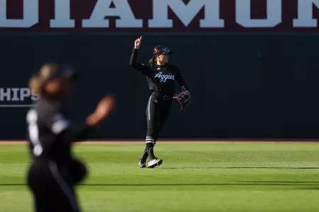 COLLEGE STATION, TX - March 09, 2024 - Kramer Eschete #91 of the Texas A&M Aggies during the game between the South Carolina Gamecocks and the Texas A&M Aggies at Davis Diamond in College Station, TX. Photo By Evan Pilat/Texas A&M Athletics