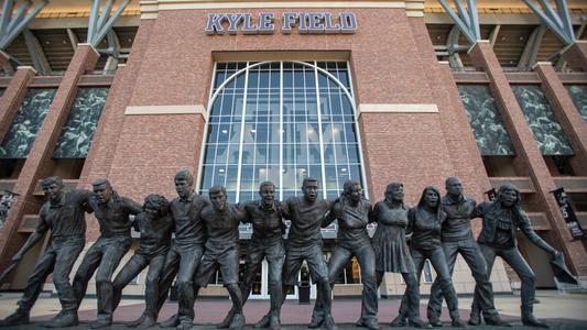 COLLEGE STATION, TX - AUGUST 26, 2019 - Kyle Field exterior signage and monuments at Kyle Field in College Station, TX. Photo By Craig Bisacre/Texas A&M Athletics