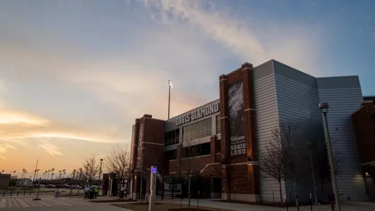 COLLEGE STATION, TX - MARCH 13, 2021 - facility shot during the game between the Montana Grizzlies and the Texas A&M Aggies at Davis Diamond in College Station, TX. Photo By Craig Bisacre/Texas A&M Athletics
