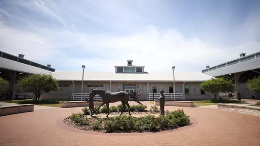 COLLEGE STATION, TX - March 29, 2024 - Hildebrand Equine Complex during the SEC Championship game between the South Carolina Gamecocks and the Texas A&M Aggies at Hildebrand Equine Complex in College Station, TX. Photo By Julianne Shivers/Texas A&M Athletics