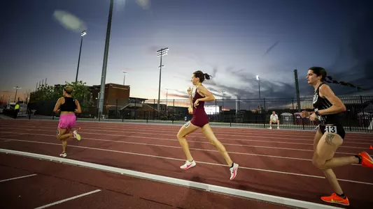 COLLEGE STATION, TX - April 05, 2024 - Sydney Waterbury of the Texas A&M Aggies during the 44 Farms Team Invitational at E.B. Cushing Stadium in College Station, TX. Photo By Jonathan Taffet/Texas A&M Athletics
