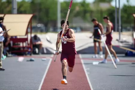 COLLEGE STATION, TX - April 05, 2024 - during the Texas A&M Track and Field 44 Farms Team Invitational at EB Cushing Stadium in College Station, TX. Photo By Jonathan Taffet/Texas A&M Athletics
