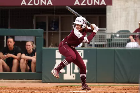 COLLEGE STATION, TX - April 06, 2024 - Amari Harper #13 of the Texas A&M Aggies during the game between the Kentucky Wildcats and the Texas A&M Aggies at Davis Diamond in College Station, TX. Photo By Evan Pilat/Texas A&M Athletics