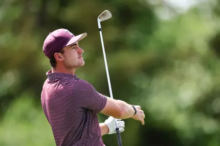 COLLEGE STATION, TX - April 07, 2024 - During the Aggie Invitational at Traditions Golf Club in College Station, TX. Photo By Wesley Bowers/Texas A&M Athletics