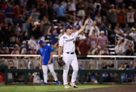 OMAHA, NE - June 16, 2024 - during the 2024 Baseball College World Series game between the Florida Gators and the Texas A&M Aggies at Charles Schwab Field Omaha in Omaha, NE. Photo By Craig Bisacre/Texas A&M Athletics