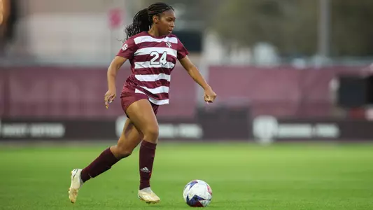 COLLEGE STATION, TX - March 03, 2024 - Forward Taylor Jernigan #24 of the Texas A&M Aggies during the game between the Houston Cougars and the Texas A&M Aggies at Ellis Field in College Station, TX. Photo By Julianne Shivers/Texas A&M Athletics
