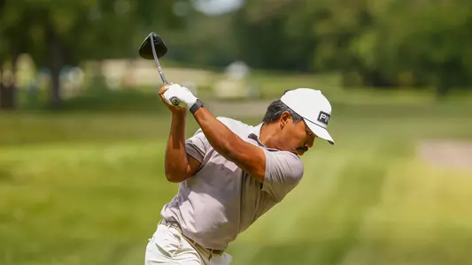 Phichaksn Maichon ready to unleash a titanic drive in U.S. Amateur play at Hazeltine National Golf Club