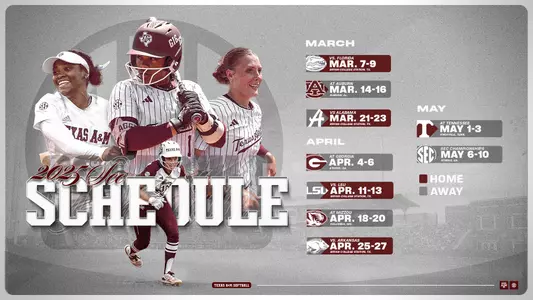 Softball 2025 SEC Schedule