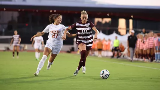 Grace Ivey chases down a ball in the Cotton Holdings Lone Star Showdown.