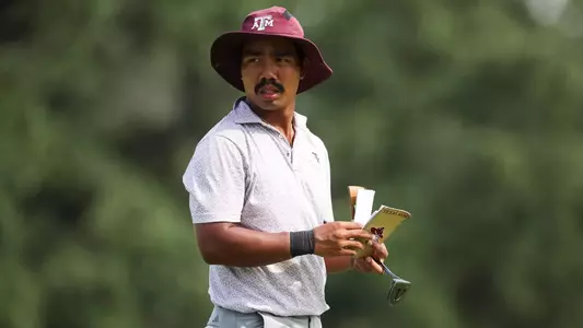 FORT WORTH, TX - October 02, 2023 - Phichaksn Maichon of the Texas A&M Aggies during the Ben Hogan Collegiate Invitational at Shady Oaks Country Club in Fort Worth, TX. Photo By Ethan Mito/Texas A&M Athletics