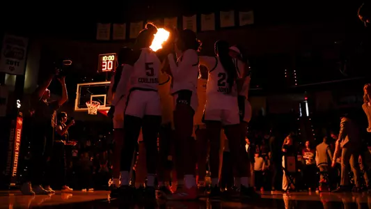COLLEGE STATION, TX - January 05, 2025 - Texas A&M Aggies Women's Basketball Team during the game between the Ole Miss Rebels and the Texas A&M Aggies at Reed Arena in College Station, TX. Photo By Ethan Mito/Texas A&M Athletics