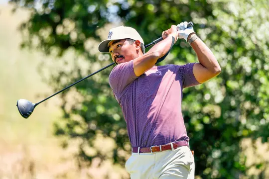 PALO ALTO, CA - May 15, 2024 - Phichaksn Maichon of the Texas A&M Aggies during the NCAA Men's Golf Regionals at the Stanford Golf Course in Palo Alto, California. Photo By Supriya Limaye/Texas A&M Athletics