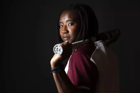 COLLEGE STATION, TX - January 06, 2025 - Olivia Johnson during Texas A&M Aggies Softball photo day in College Station, TX. Photo By Evan Pilat/Texas A&M Athletics