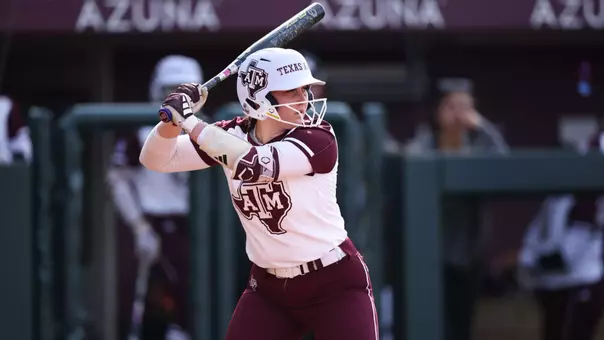 COLLEGE STATION, TX - April 22, 2025 - Gracyn Coleman #22 of the Texas A&M Aggies during the game between the Louisiana Ragin' Cajuns and the Texas A&M Aggies at Davis Diamond in College Station, TX. Photo By Julianne Shivers/Texas A&M Athletics