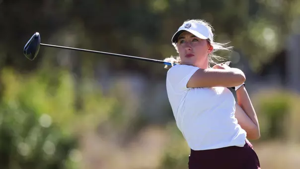 SAN MARCOS, TX - October 19, 2025 - Sky Sudberry of the Texas A&M Aggies during the Jim West Challenge in San Marcos, TX. Photo By Sydney Stevenson