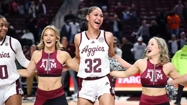 COLLEGE STATION, TX - January 23, 2025 - Forward Lauren Ware #32 of the Texas A&M Aggies during the game between the Kentucky Wildcats and the Texas A&M Aggies at Reed Arena in College Station, TX. Photo By Ethan Mito/Texas A&M Athletics