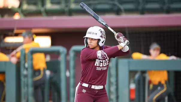 COLLEGE STATION, TX - October 08, 2025 - During the game between the Baylor Bears and the Texas A&M Aggies at Davis Diamond in College Station, TX. Photo By Micah Richter/Texas A&M Athletics