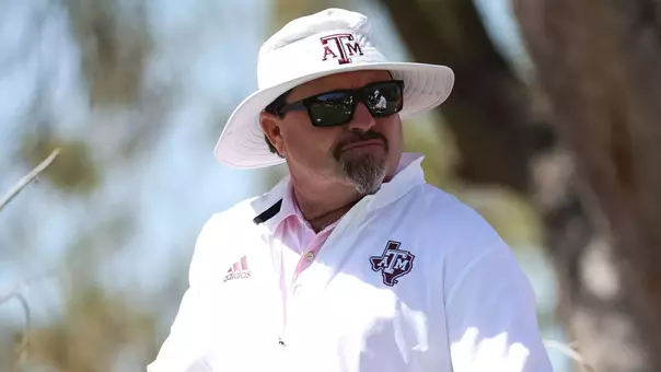 SCOTTSDALE, AZ - May 27, 2023 - Head Coach Brian Kortan of the Texas A&M Aggies during the the NCAA Golf Championships at Grayhawk Golf Course in Scottsdale, AZ. Photo By Ethan Mito/Texas A&M Athletics