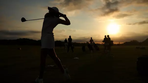 SAN MARCOS, TX - October 20, 2025 - Vanessa Borovilos of the Texas A&M Aggies during the Jim West Challenge at Kissing Tree Golf Club in San Marcos, TX. Photo By Sydney Stevenson