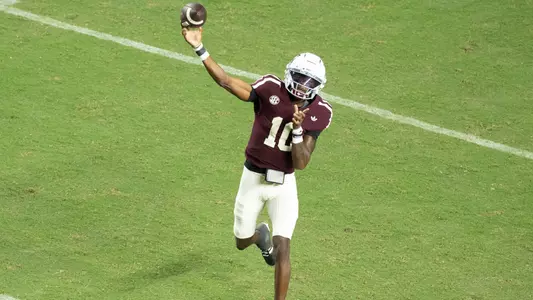 Marcel Reed throws vs. Florida