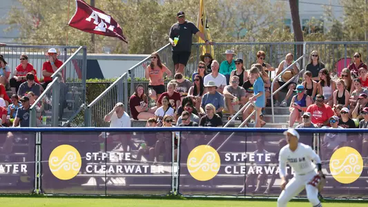 fans in the outfield at Clearwater INvitational