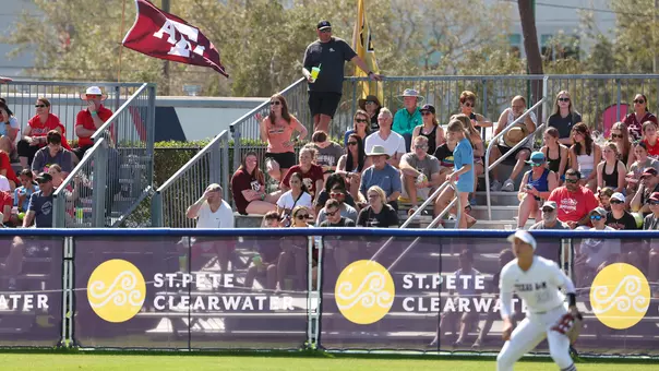 fans in the outfield at Clearwater INvitational