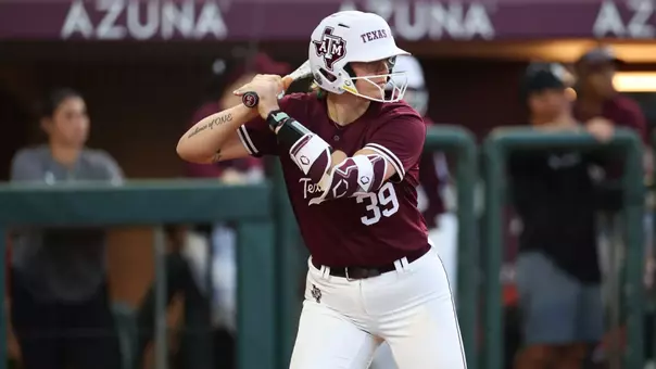 COLLEGE STATION, TX - March 25, 2025 - DeeDee Baldwin #39 of the Texas A&M Aggies during the game between the Sam Houston St. Bearcats and the Texas A&M Aggies at Davis Diamond in College Station, TX. Photo By Bailee Wagner/Texas A&M Athletics