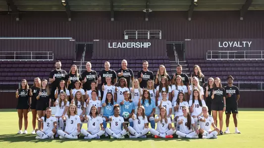 2025 - Aggie Soccer through the years. Photo By Texas A&M Athletics