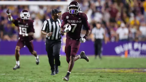 KC Concepcion returning a punt return for a touchdown against LSU
