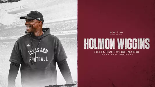 Texas A&M head coach Mike Elko announced Tuesday the promotion of Holmon Wiggins to offensive coordinator.