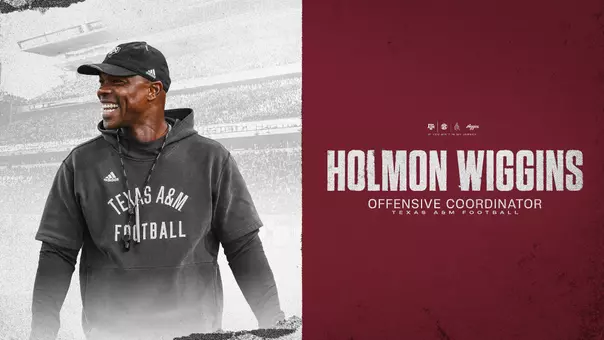 Texas A&M head coach Mike Elko announced Tuesday the promotion of Holmon Wiggins to offensive coordinator.