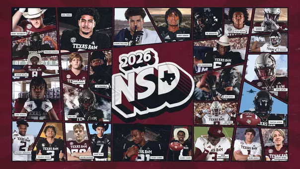 Texas A&M head football coach Mike Elko announced Wednesday that 25 student-athletes have signed financial aid agreements to join the Aggies gridiron program.