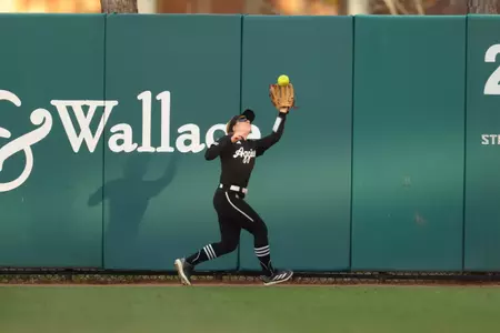 TALLAHASSEE, FL - February 22, 2025 - Frankie Vrazel #8 of the Texas A&M Aggies during the game between the Florida State Seminoles and the Texas A&M Aggies at JoAnne Graf Field at the Seminole Softball Complex in Tallahassee, FL. Photo By Evan Pilat