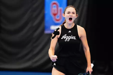 Nicole Khirin celebrates toppling the Longhorns