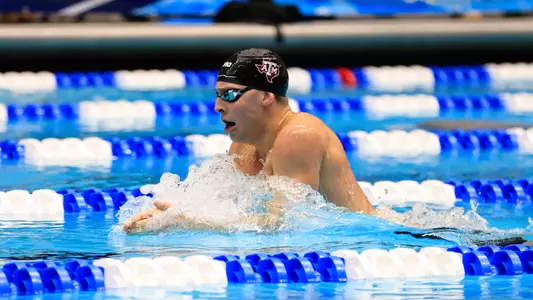 Baylor Nelson swimming the IM at NCAA Championships