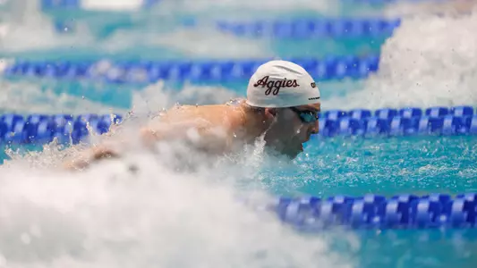 Baylor Nelson swimming the 400 IM at NCAA Championships