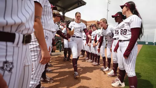 COLLEGE STATION, TX - March 23, 2025 - Emiley Kennedy #11 of the Texas A&M Aggies during the game between the Alabama Crimson Tide and the Texas A&M Aggies at Davis Diamond in College Station, TX. Photo By Evan Pilat/Texas A&M Athletics
