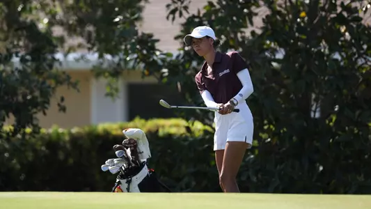 Belleair, Florida - April 13, 2025 - Cayetana Fernández García-Poggio of the Texas A&M Aggies during the SEC Championship at Pelican Golf Club in Belleair, Florida. Photo By Sydney Stevenson/Texas A&M Athletics