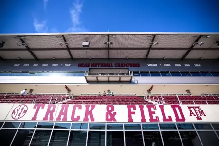 COLLEGE STATION, TX - May 03, 2025 - \tf during the Alumni Muster Invitational at E.B. Cushing Stadium in College Station, TX. Photo By Chris Swann/Texas A&M Athletics