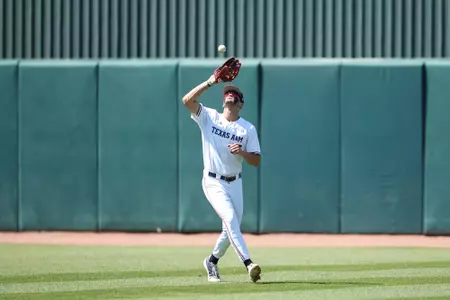 COLLEGE STATION, TX - May 04, 2025 - Outfielder Jace LaViolette #17 of the Texas A&M Aggies during the game between the LSU Tigers and the Texas A&M Aggies at Blue Bell Park in College Station, TX. Photo By Ethan Mito/Texas A&M Athletics