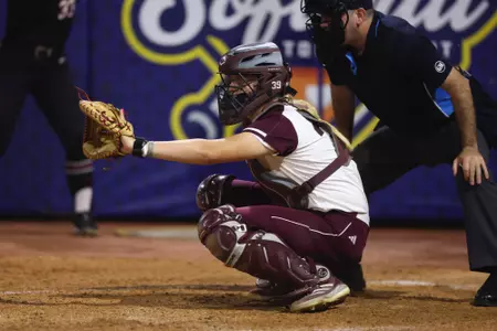 ATHENS, GA - May 08, 2025 - DeeDee Baldwin #39 of the Texas A&M Aggies during the game between the South Carolina Gamecocks and the Texas A&M Aggies at Jack Turner Stadium in Athens, GA. Photo By Evan Pilat