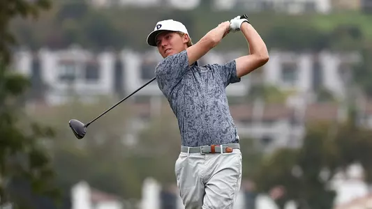 Kris Kuvaas tees it off for Pepperdine at NCAA Championship