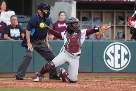 COLLEGE STATION, TX - March 28, 2025 - Olivia Johnson #20 of the Texas A&M Aggies during the game between the Loyola Marymount Lions and the Texas A&M Aggies at Davis Diamond in College Station, TX. Photo By Evan Pilat/Texas A&M Athletics